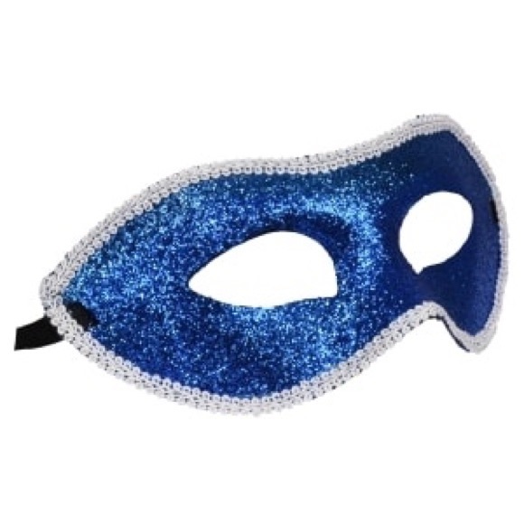 BLUE MARDI GRAS MASKS NWT - Picture 1 of 4